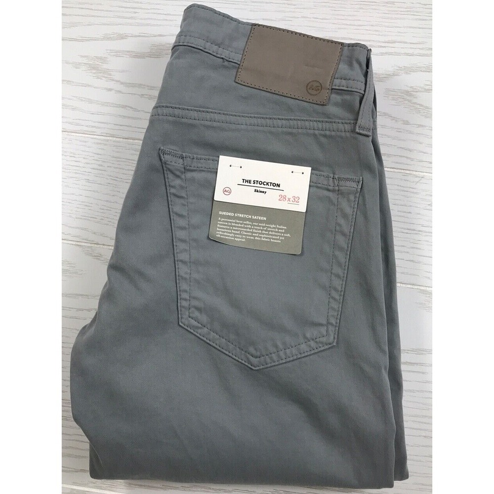 Adriano Goldschmied The Stockton Jeans Mens 28x32 Sueded Stretch Sateen New